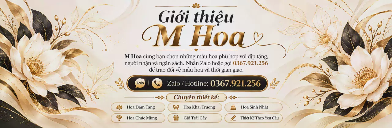 Ảnh bìa Shop hoa tươi Phường Nam Hoa Lư Ninh Bình - Một món hoa, nhiều điều muốn nói